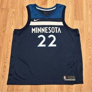 Nike Minnesota Timberwolves Jersey Size 56 Blue NBA Basketball Andrew Wiggins